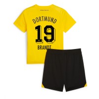 Camisa de time de futebol Borussia Dortmund Julian Brandt #19 Replicas 1º Equipamento Infantil 2023-24 Manga Curta (+ Calças curtas)